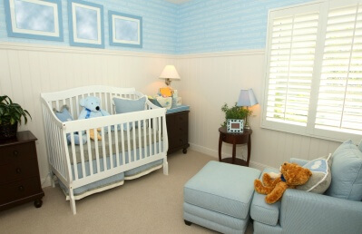 Nursery room shutters